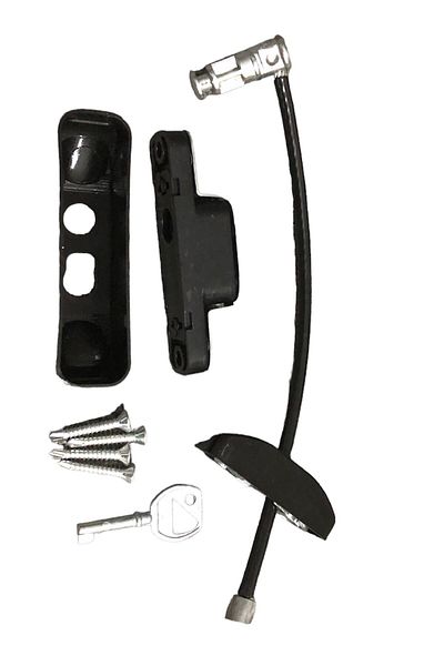 Netodak 4 Pieces of Child Safety Lock - Black Steel Rope Window Lock
