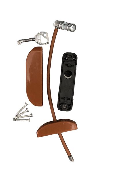 Netodak 4 Pieces Brown Steel Rope Child Safety Lock - Window Lock
