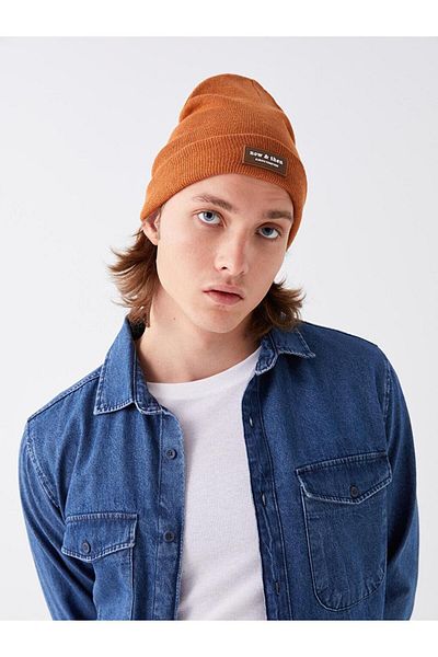 LC Waikiki LCW ACCESSORIES Label Detailed Men's Beret