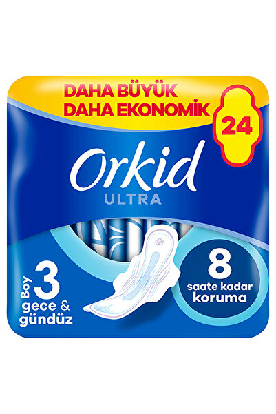 Orkid Ultra Gece & Gündüz (Boy 3) Hijyenik Ped 24 Adet