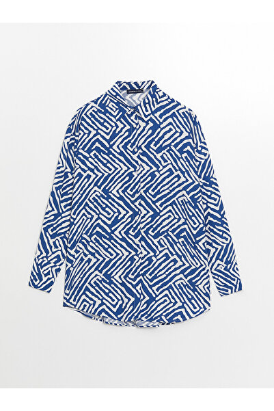 LC Waikiki Dámská košilová tunika LCW se vzorem