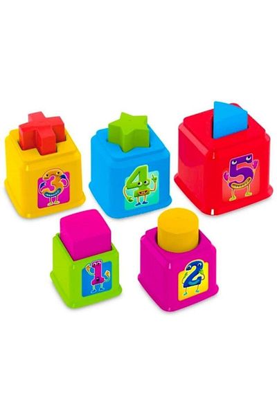 Dede Oyuncak Square Tower Bultak Child Development Set 10 Pieces
