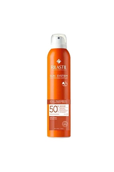 Rilastil SUN SYSTEM ŞEFFAF - SPF 50+ KORUMALI SU GEÇİRMEZ VÜCUT GÜNEŞ SPREYİ ...