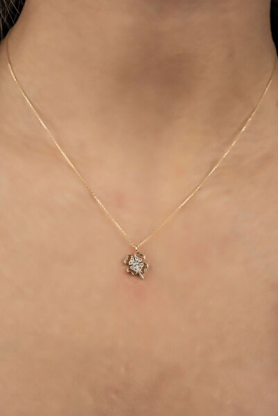 Altınaşkı Yonca Hayalet Altın Kolye