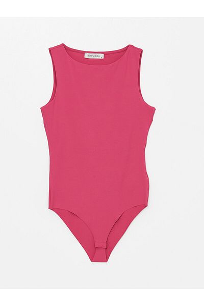 LC Waikiki LCW γυναικείο κορμάκι με λαιμόκοψη σε ίσιο κόψιμο