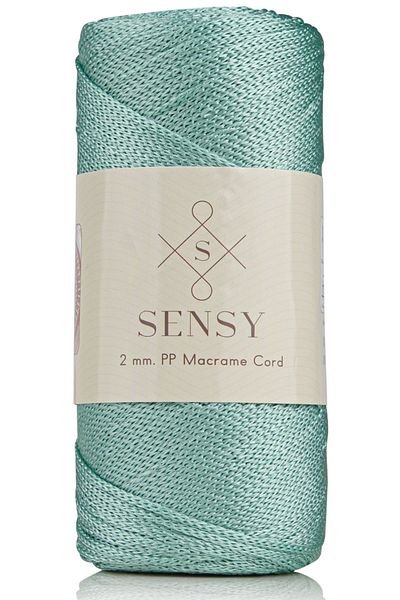 SENSY 2 Mm - 200 gr Polyester Macrame Thread Mint 230 M Polyester Macrame Thread Supla Thread And Bag Thread