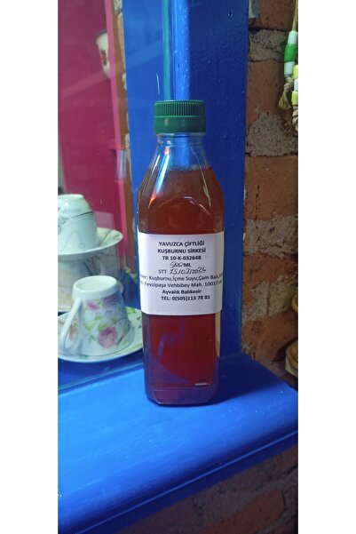 Yavuz El Yapımı Doğal Fermente Filtre Edilmemiş Yabani Kuşburnu Sirkesi 500 ml