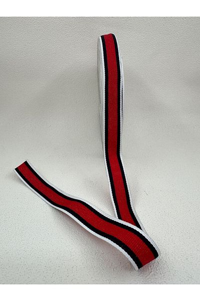 paşateks since 1995 şekil 5 Meters Red-Blue 2 cm Striped Ribbon