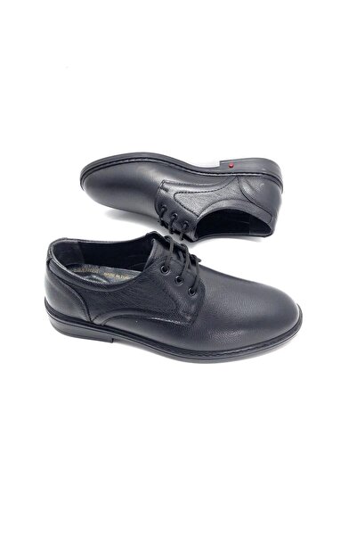 Deritarz Baykara Genuine Leather Orthopedic Light Soft Large Size Men's Shoes