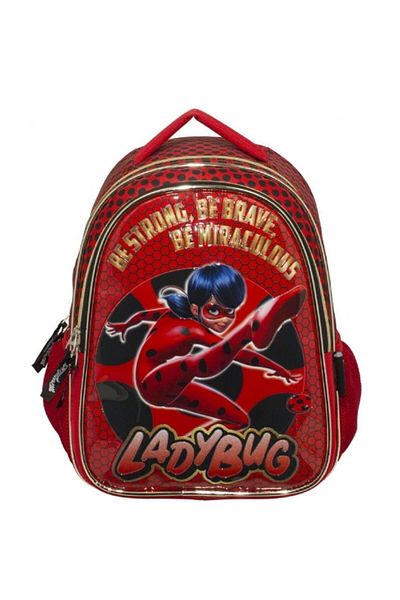 Miraculous Ladybug Glittered Primary School Backpack and Lunchbox for Girl