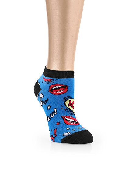 Ozzy Socks 5 Pairs Fun Patterns Women's Booties Socks Ozzyp001