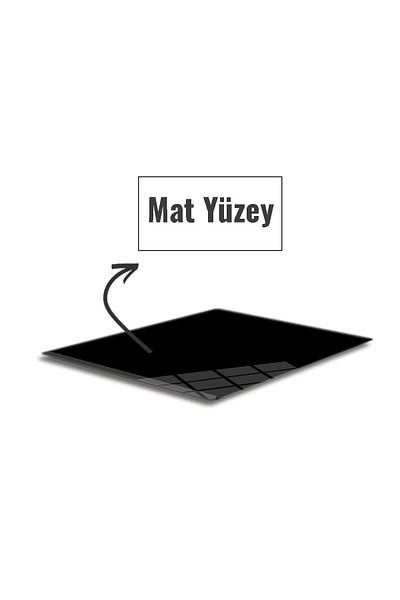 Decorita Mouse Pad din sticlă neagră de culoare solidă - 18cm X 22cm