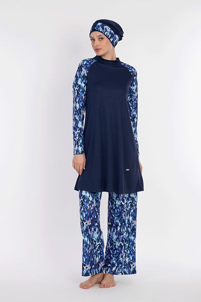 InStyle 1305 Model Dark Navy Blue Hijab Swimsuit