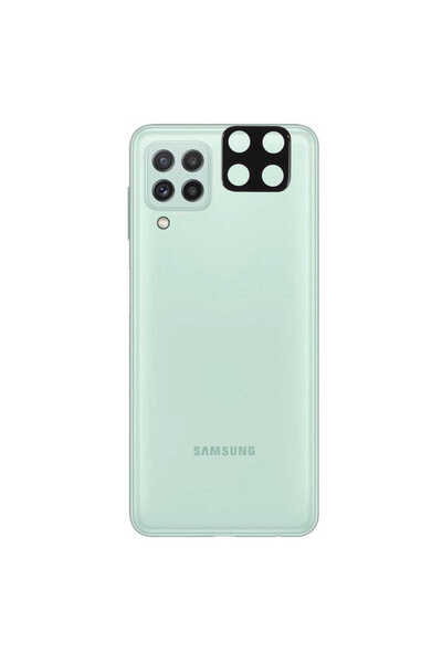 noktaks Galaxy M22 Compatible 3D Camera Glass