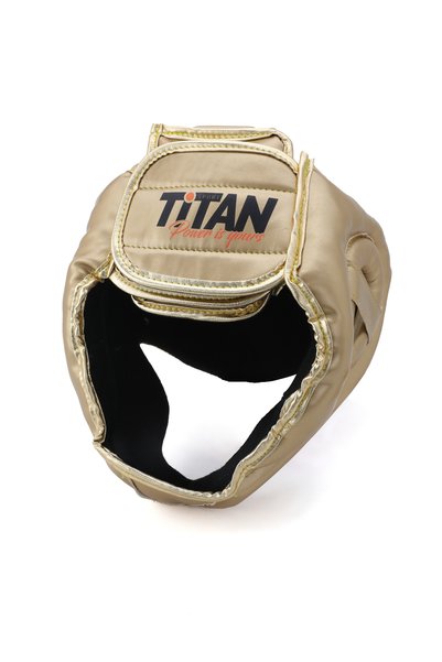 Titan Sport Face Protection Training Boxing Helmet, Gold Model 2