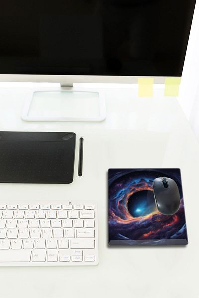 Decorita Mouse Pad din sticlă |   Covoraș de sticlă |   Cerul de noapte |   Mic |   18 cm x 22 cm