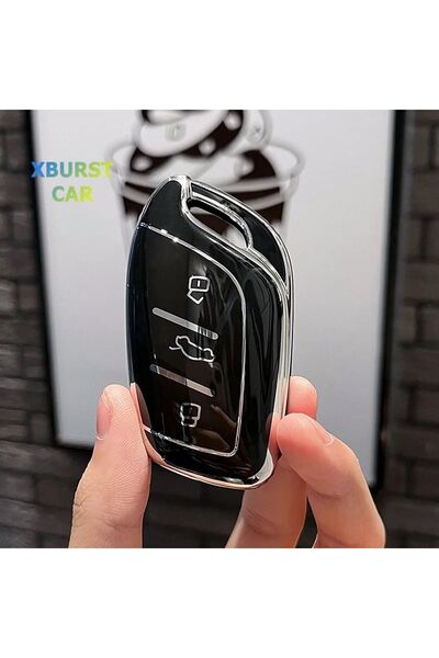 YıldızTuning Husă de protecție pentru chei MG ZS EV Culoare Negru Argintiu