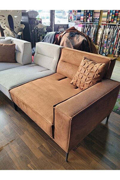 3A Mobilya Mekanizmalı Keten Cool L Kanepe