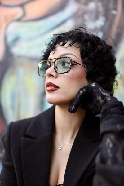 Angel Eyes Rectangular Leopard Unisex Sunglasses AE2032