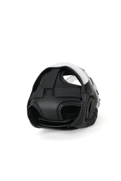 Generic Brand Face Protection Boxing Helmet, Black and White Glass Model