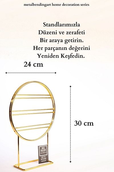 mba decor metal bending art Myra Gold Μεταλλικό Κουτί κοσμημάτων Organizer Organizer Βάση κοσμημάτων Σκουλαρίκι Διακόσμηση κρεβατοκάμαρας σπιτιού