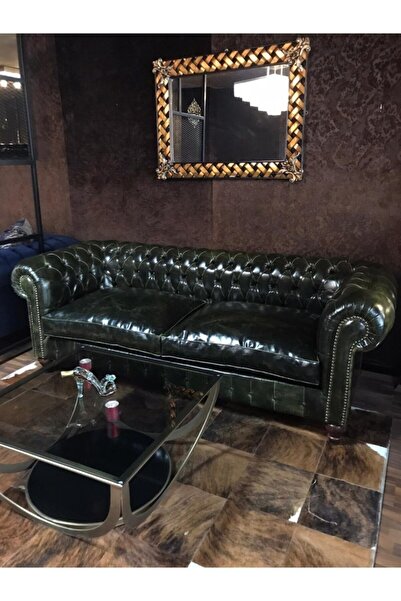 3A Mobilya New Green Pullap Chesterfield