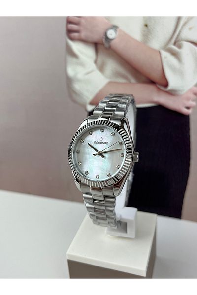 Essence 5 ATM Waterproof Silver Women's Wristwatch - 2 Years Warranty