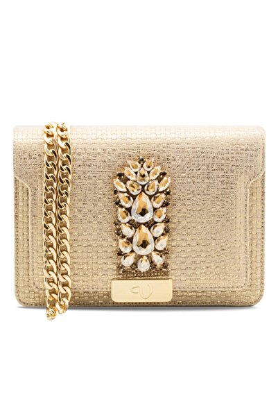 Vario 127-673 Model Powder Colored Gold Glitter Shoes