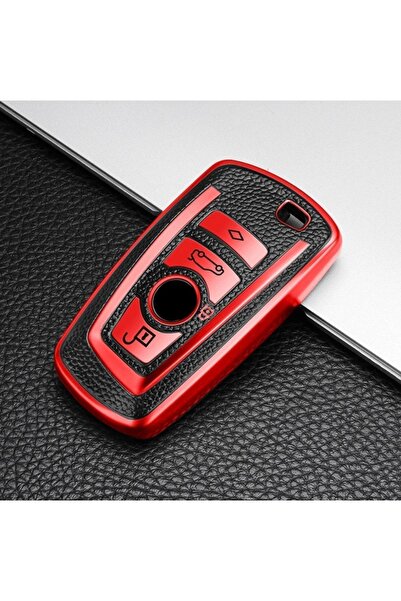 YıldızTuning Husa pentru chei BMW F10 F20 F30 F32 F22 X5 X3 X1 Culoare Roșu Lux
