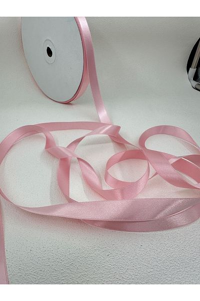 paşateks since 1995 şekil 5 Meters Pink Satin Ribbon - 1.5 Cm