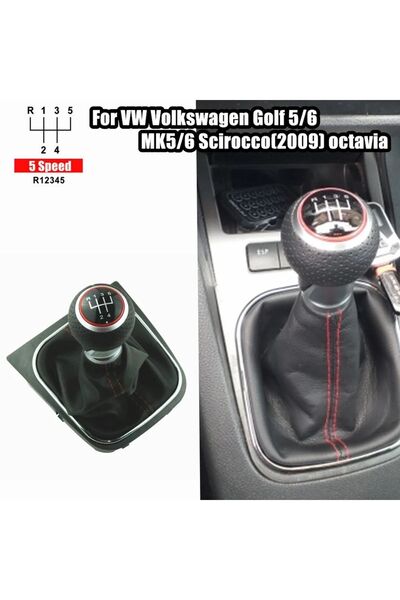 YıldızTuning Golf 5 6 Jetta Mk5 Mk6 Scirocco Kırmızı Dikişli 5 Ileri Vites To...