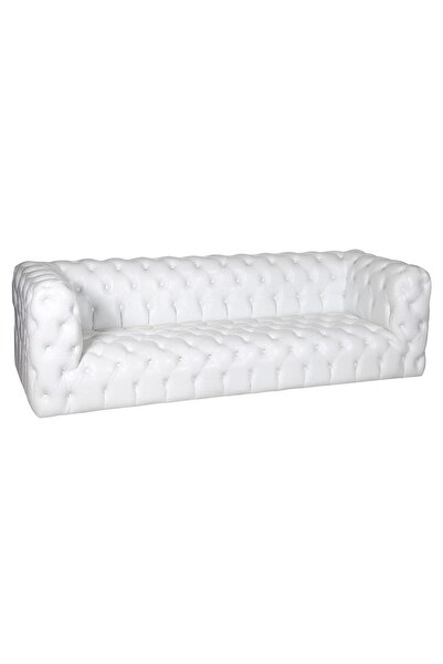 3A Mobilya White Baxter Chesterfield 230X90X80 CM