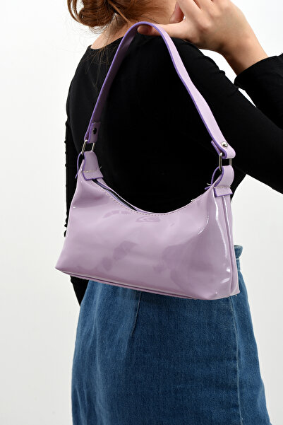 ESTUTE Kadın Rugan Omuz Çantası