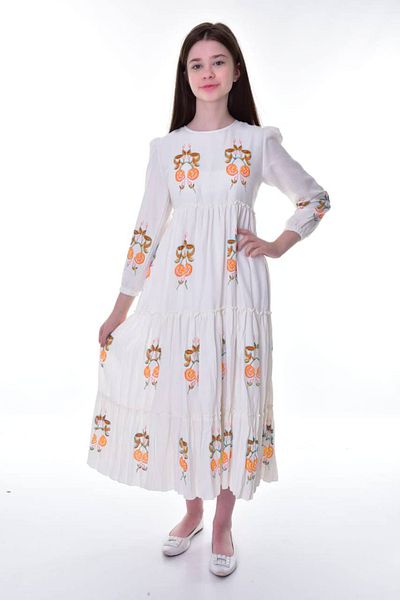 Asortik Kids Long Linen Dress - Girl, Cotton