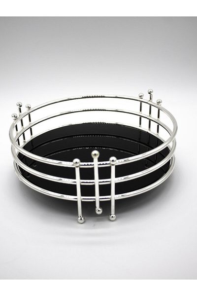 Metal Bending Art Serving Presentation Organizer Tray Catering Stainless Silver Tableware Luxury Kitchen Promise Engagement Tray