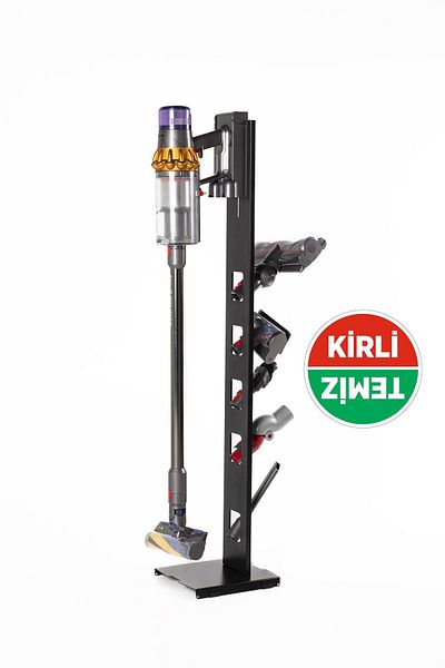 thorqtech Anthracite Color Vertical Vacuum Cleaner Stand Compatible with Dyson V15 - V12 - V11 - V10 - V8 Models