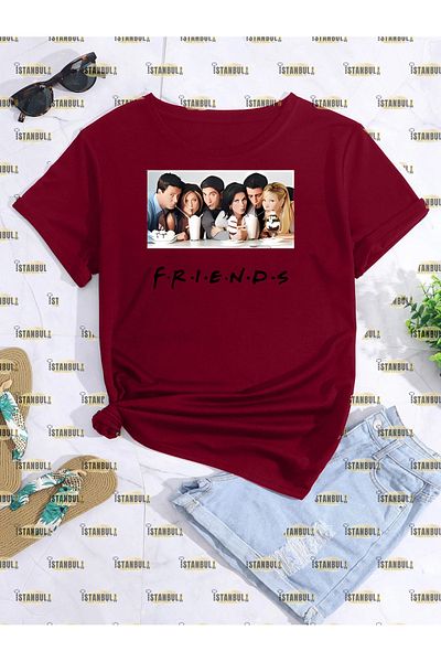 aynewmoda Friends Printed Oversize T-shirt