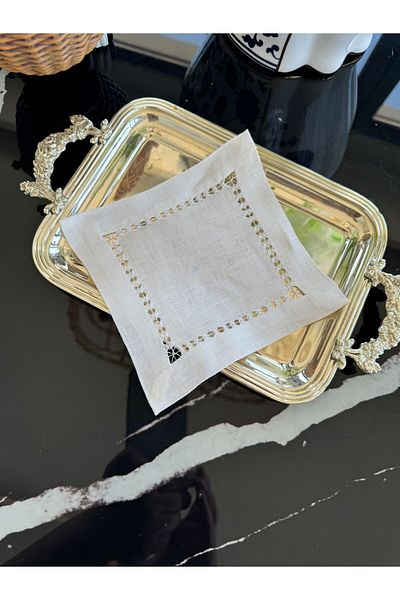 Hatice sakallı design 1 șervețel de prezentare pentru cocktail, model antic, lucrat manual