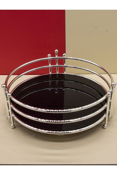 Metal Bending Art Serving Presentation Organizer Tray Catering Stainless Silver Tableware Luxury Kitchen Promise Engagement Tray
