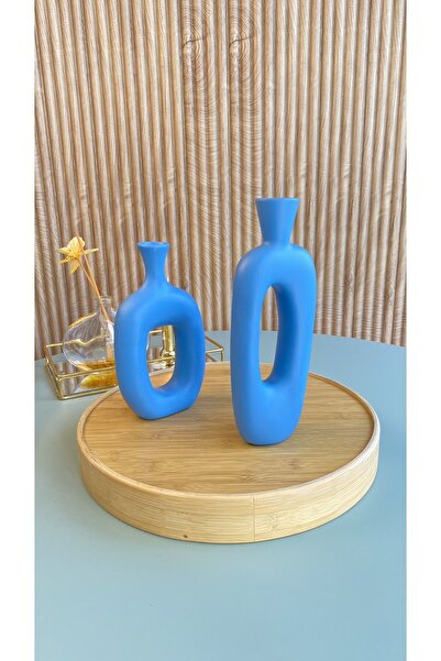 AstreHome Σετ Σειρά Goody - Κεραμικό Χειροποίητο Βάζο Μπλε