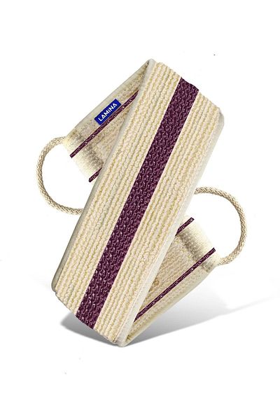 lamina Bath Back 70 Cm Long Bath Loofah Purple
