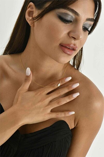 Minamis Silver 925 Ayar Gümüş S Harfi  Köprücük Kolye