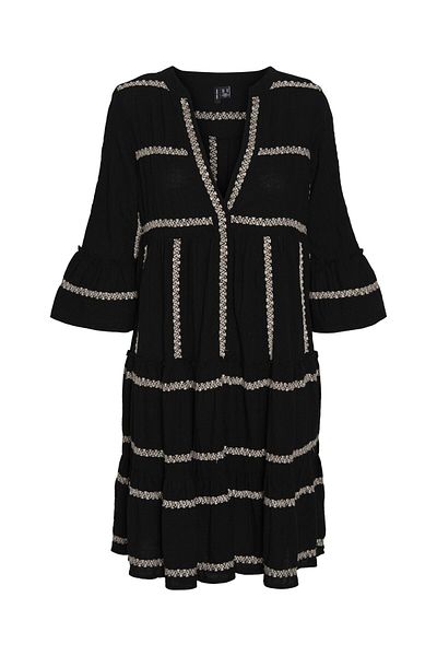 Vero Moda Tunika-Oberteil VMDICTHE 3/4 ÇİZGİLİ EMB TUNİK WVN