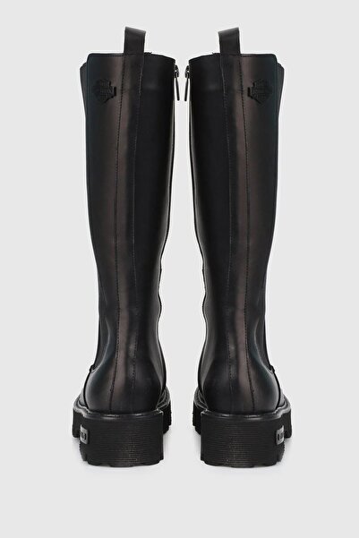 Harley Davidson Siyah Leather Kadın Bot Bootie MEDİCAL TABAN HAKIKI DERI ENÇOK TERCİH EDİLEN MODEL