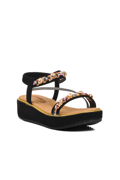 Voyager 9651 Model Black Women's Sandals