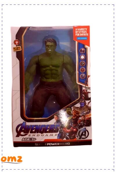 OMZ Süper Kahraman Yeşil Dev Adam Işıklı Hulk Kız Erkek Cocuk Egitici Ürün Montessori Oyuncaklar