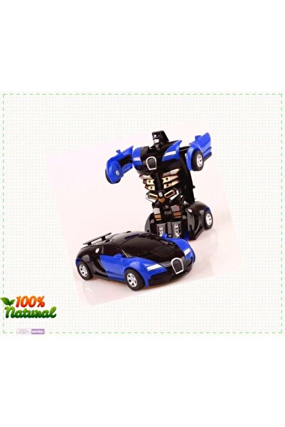 OMZ Transformers Robot Çek Bırak Kendiliğinden Robota Dönüşebilen Araba Bugat...
