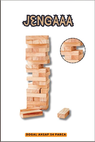 DAVİDACOM 54 قطعة لعبة توازن Jenga D