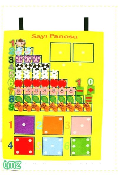 OMZ Montessori Toy Board with Velcro Number for Girls and Boys - Master Educational