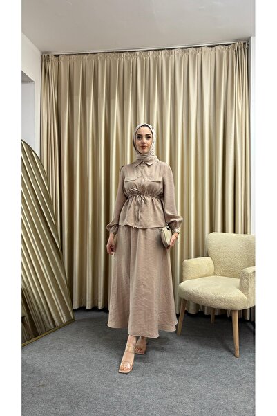 Swana Women's Skirt Set with Waist Ties